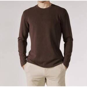 NEW 7DIAMONDS men's rev long sleeve tee in bordeaux